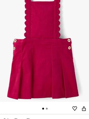 Gymboree Fuchsia Pinafore Dress with Scalloped Straps